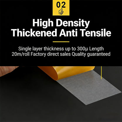 Heavy-Duty Double-Sided Duct Tape, Strong Adhesive, Waterproof, Removable, No Residue, Ideal for Carpet, Wallpaper, Home Use