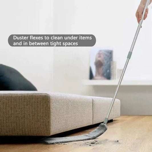 Retractable crevice dusting brush,soft bristles,comes with 2 microfiber dusting cloths,ergonomic design,multi-purpose,retractable microfiber,suitable for bedroom, kitchen, living room,outdoor use,high ceiling,cleaning supplies,duster Dryer Vent Cleaner