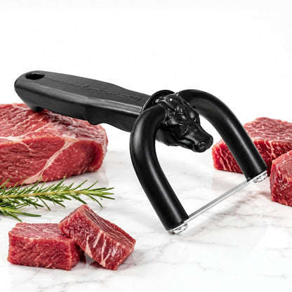 2pcs Handheld Beef Pork Slicer, Ergonomic Meat Fat Trimming Knife for Butchering & Home Kitchen