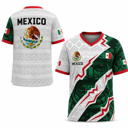 Camisa de futebol do Novo México 2026, camisas masculinas estilo Calendário Asteca do México