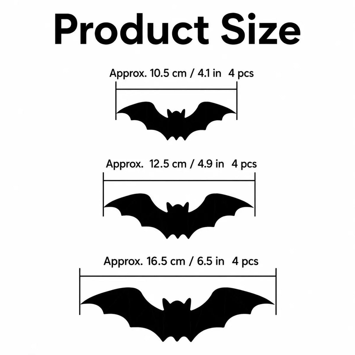 12Pcs/24Pcs 3D Bat LED Halloween Decor, Bendable Glowing Wall Stickers, Battery Powered Easy Installation for Party Window Home Indoor