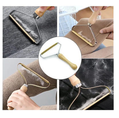 Portable Reusable Lint Remover, Pet Hair Scraper for Clothes, Sofa, Carpet, Dog & Cat Hair Removal