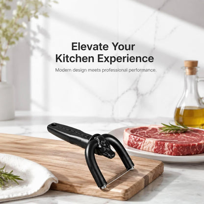 2pcs Handheld Beef Pork Slicer, Ergonomic Meat Fat Trimming Knife for Butchering & Home Kitchen