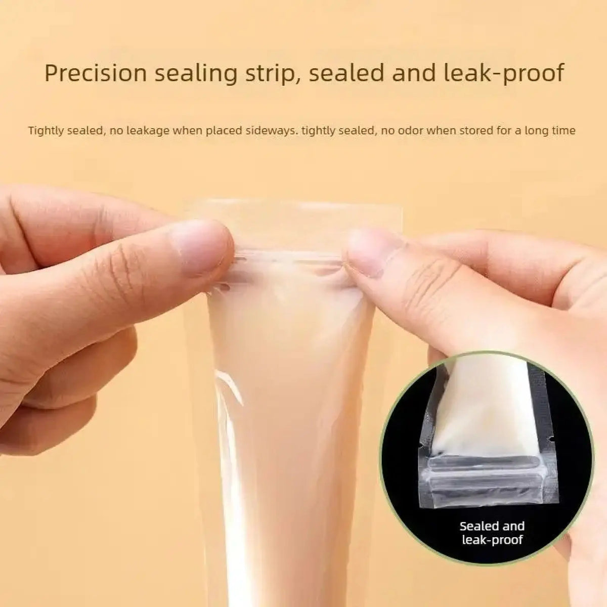 100pcs Disposable Long Popsicle Bags Food Grade Homemade Ice Cream Jelly Bags
