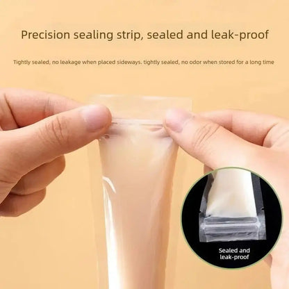 100pcs Disposable Long Popsicle Bags Food Grade Homemade Ice Cream Jelly Bags