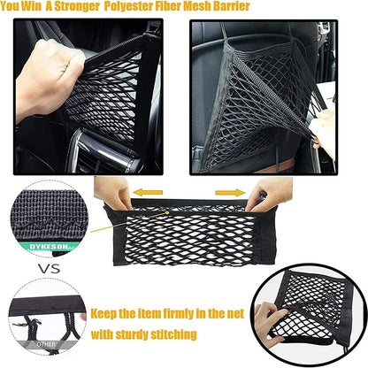 Car Pet Isolation Net, Safety Mesh Storage Bag, Universal Car Seat Gap Storage Bag, Pets Dogs Back Seat Mesh Barrier, Vehicle Backseat Barrier Net, Promoting Safer Driving