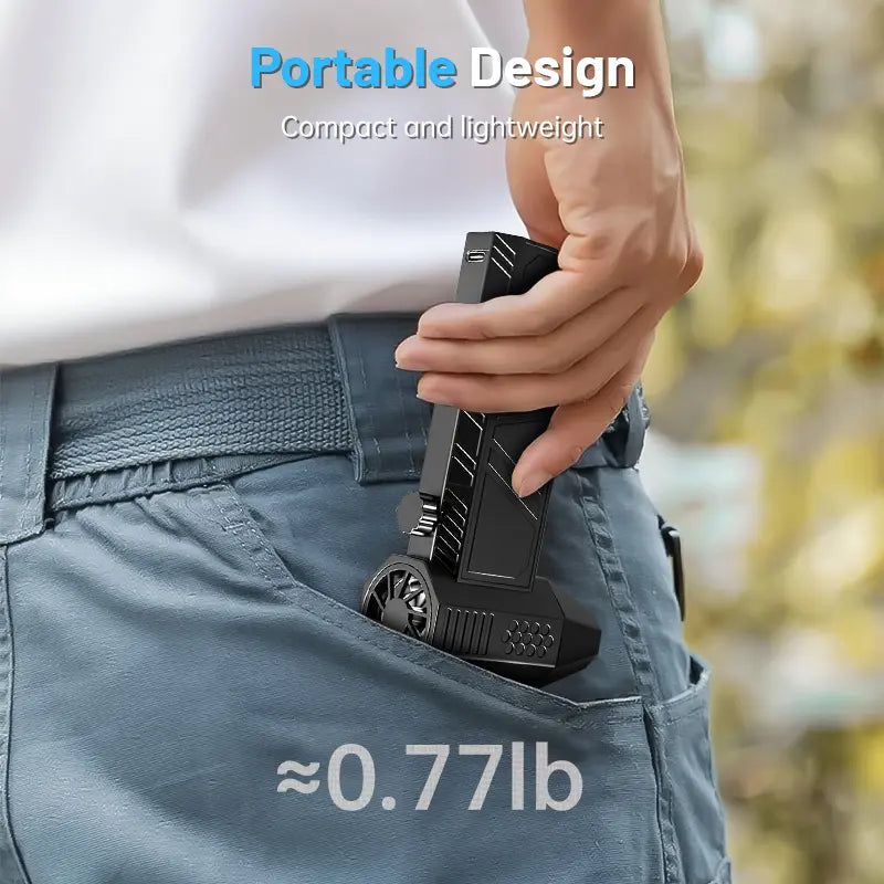 Mini Turbo Jet Handheld Blower, 130000 RPM High Speed 52m/s Wind, USB‑C Fast Charging Lightweight Multi‑Scene Use