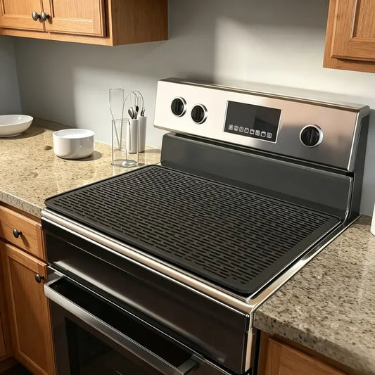 Silicone Stove Cover Mat, Heat Resistant, Anti-Slip, Dish Drying Mat for Stove