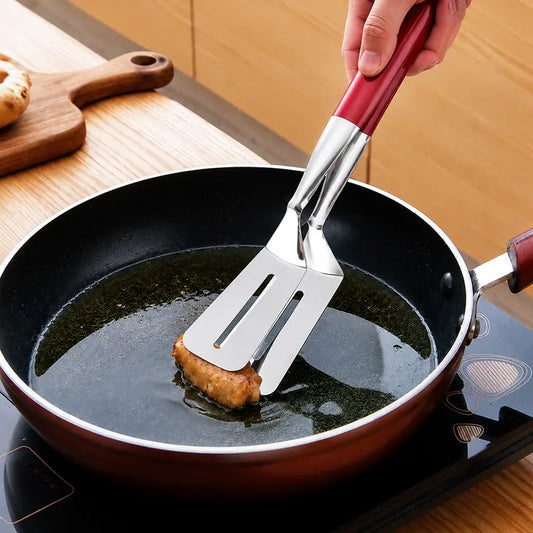 Stainless Steel Steak Spatula Clamp for Kitchen