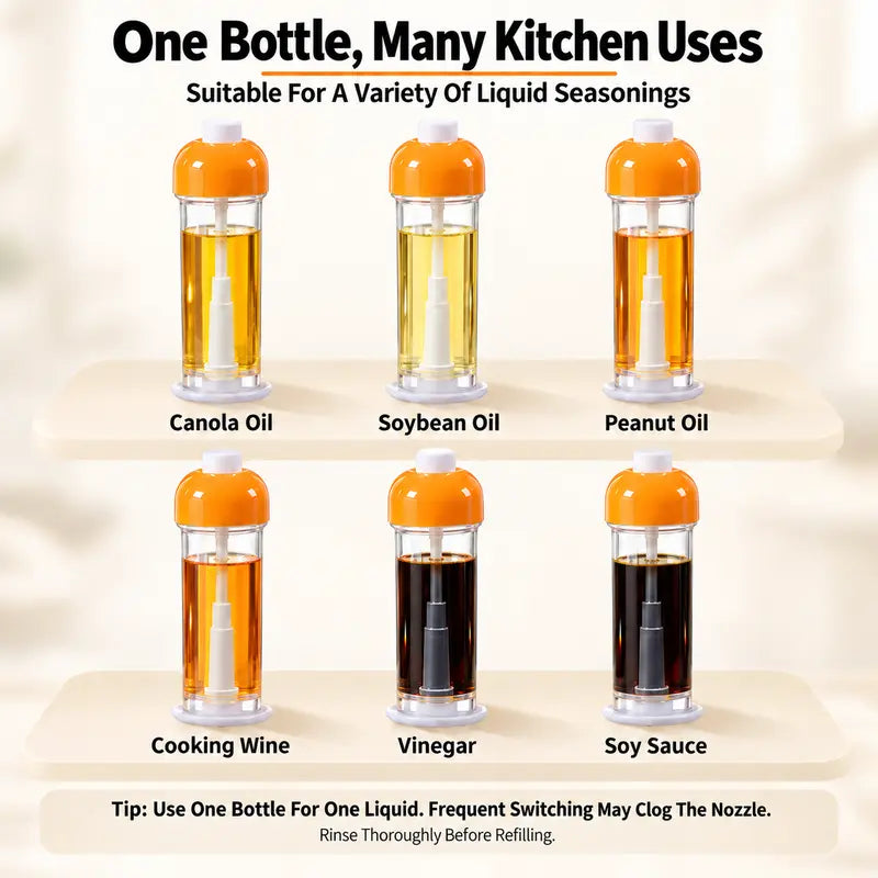 Refillable Cooking Oil Sprayer, Fine Mist Olive Oil Mister with Bottom Nozzle for Air Fryer BBQ