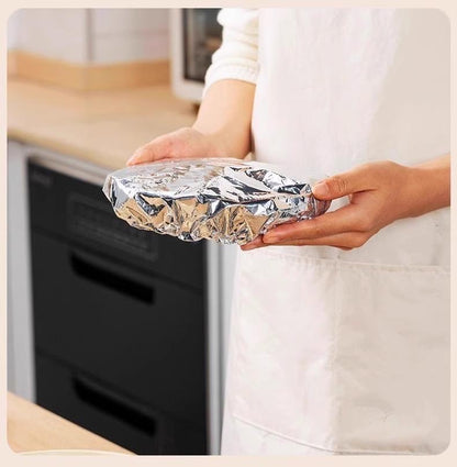 Home dining table & food container aluminum foil heat-retaining cover