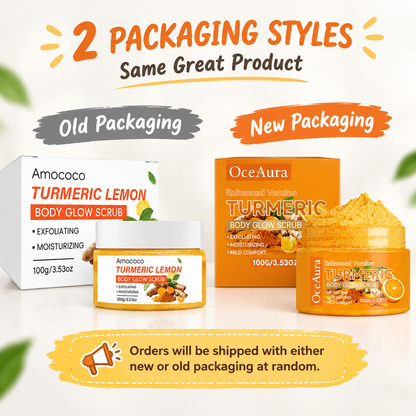 100g Turmeric Exfoliating Scrub Natural Extract Hydrating Brightening Body Scrub