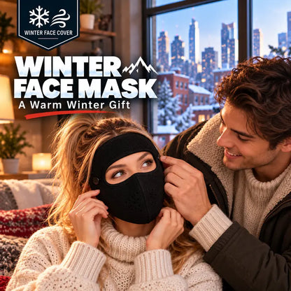 Winter Thermal Fleece Full Face Mask with Detachable Goggles, Windproof for Cycling Skiing Motorcycle