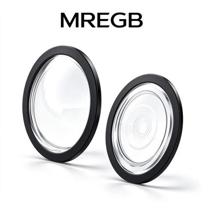 MREGB Mirror-Shape 360 Car Rearview Camera Lens Cover, Weatherproof Anti-Scratch Protector