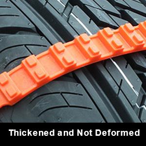 Reusable Snow Tire Chains for SUV & Trucks, Emergency Anti-Skid Traction Chains for Snow, Ice & Mud Roads