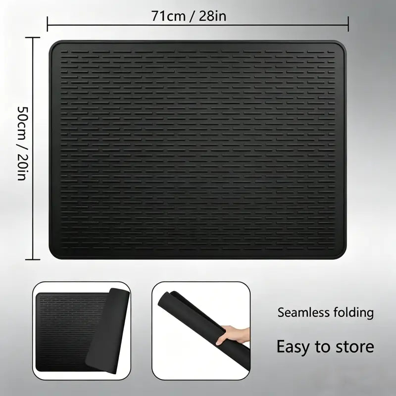 Silicone Stove Cover Mat, Heat Resistant, Anti-Slip, Dish Drying Mat for Stove