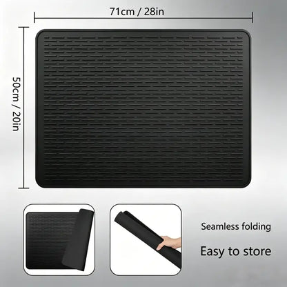 Silicone Stove Cover Mat, Heat Resistant, Anti-Slip, Dish Drying Mat for Stove