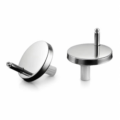 Universal Toilet Seat Expansion Bolt Set - Thickened Stainless Steel, Easy Top-Mount Installation