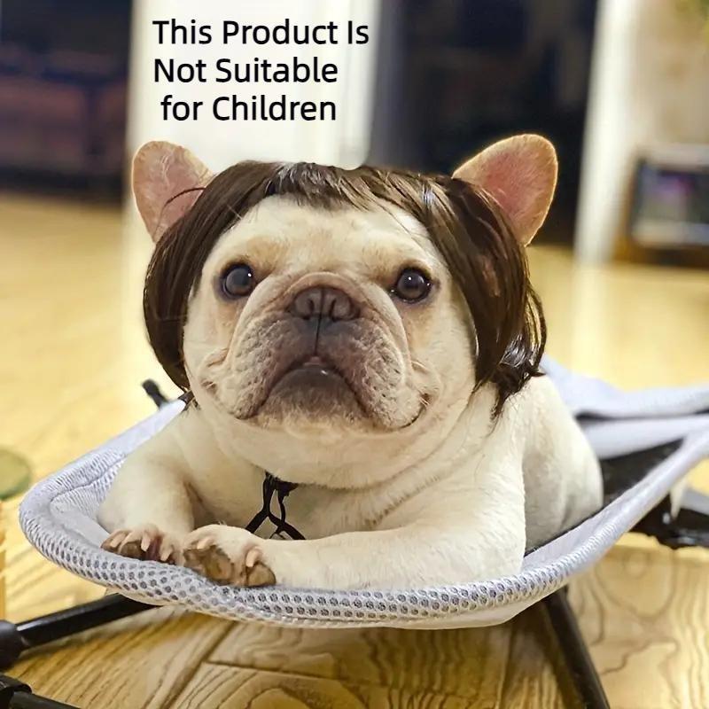 Pet Short Hair Wig Headband Cute Funny Costume Accessory for Dogs Cats Valentine Gift