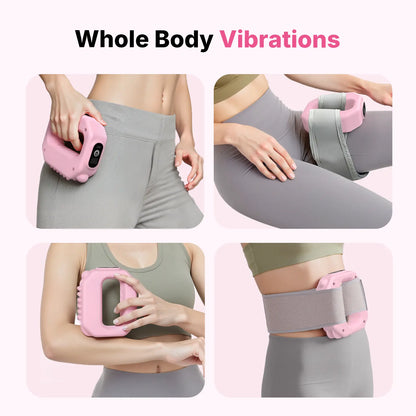 5‑Speed Cordless Portable Percussive Massager for Full‑Body Muscle Relaxation, Pink & blue
