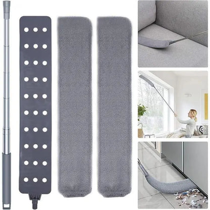 Retractable crevice dusting brush,soft bristles,comes with 2 microfiber dusting cloths,ergonomic design,multi-purpose,retractable microfiber,suitable for bedroom, kitchen, living room,outdoor use,high ceiling,cleaning supplies,duster Dryer Vent Cleaner