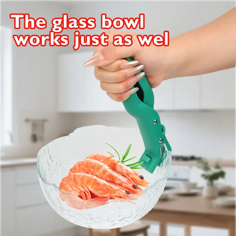 2 Counts Hot Plate Gripper, red and green set, resistant to daily wear Durable Cooking Tools Holder