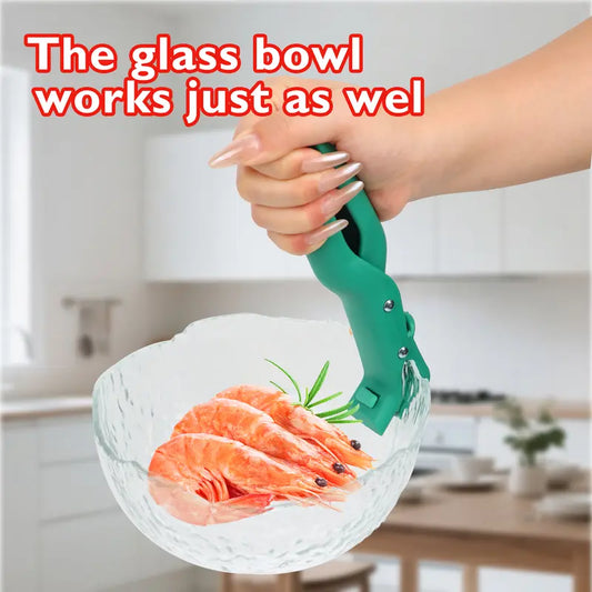 2 Counts Hot Plate Gripper, red and green set, resistant to daily wear Durable Cooking Tools Holder