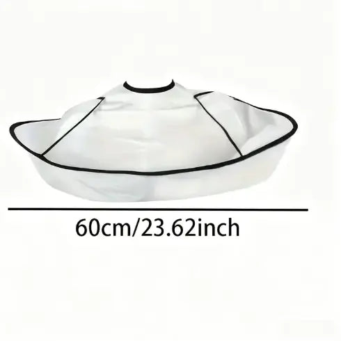 Portable Waterproof Hair Cutting Cape - Reusable Barber Bib Hair Catcher Apron for Household & Salon Use