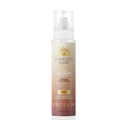 【Summer Wins】GRODOM Organic Colorless Self Tanning Mist, Vegan Streak‑Free Sunless Tanner for Body Face Hands, No Fake Tan Smell for All Skin Types