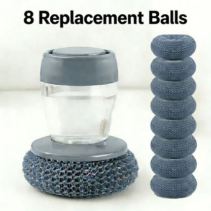 Automatic Liquid Filling Palm Brush for Kitchen Cleaning