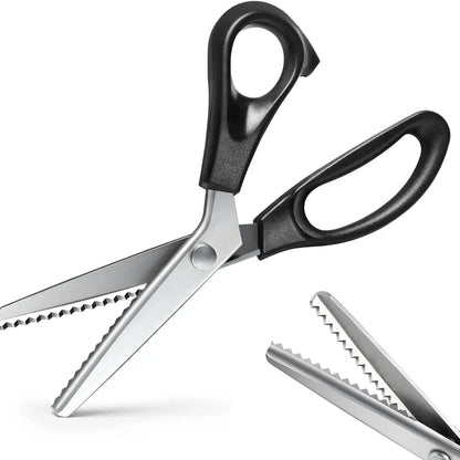 Stainless Steel Zig‑Zag Pinking Shears, Sharp Sewing Tool for DIY Crafts & Dressmaking