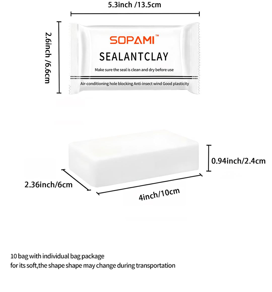 Eco-Friendly Sticky Sealant Clay, Quick Curing & Strong Adhesion, Waterproof Oil-Resistant Pest Control