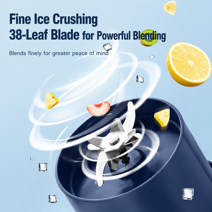 Portable Blender & Juicer with Straw + 2 Lids, BPA-Free — Blend Anywhere