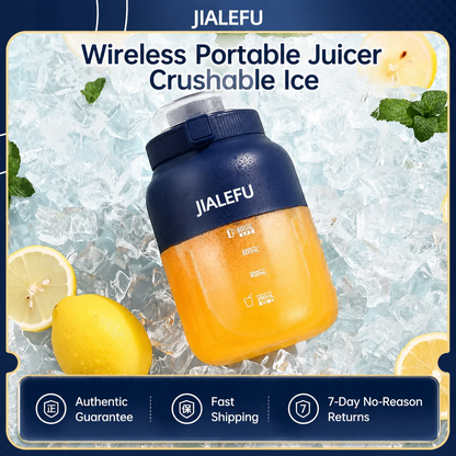 Portable Blender & Juicer with Straw + 2 Lids, BPA-Free — Blend Anywhere