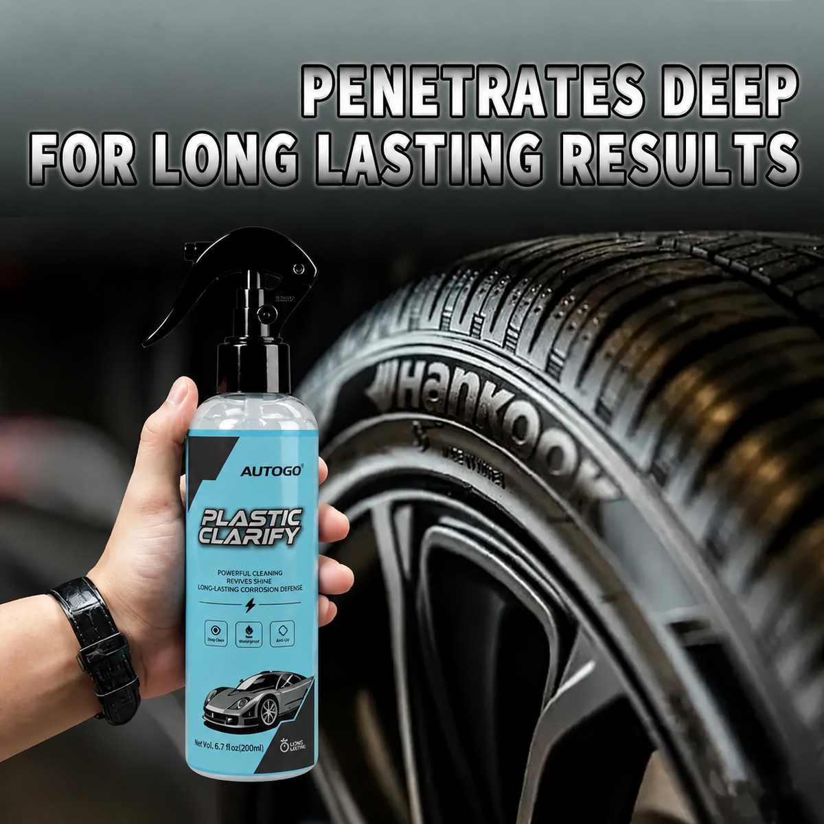 QIFOR Car Plastic Restorer 6.7 Oz
