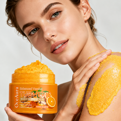 100g Turmeric Exfoliating Scrub Natural Extract Hydrating Brightening Body Scrub