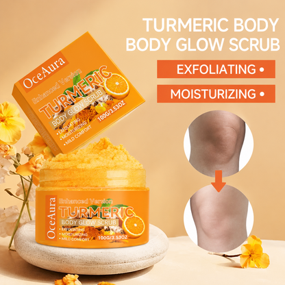 100g Turmeric Exfoliating Scrub Natural Extract Hydrating Brightening Body Scrub