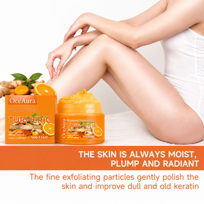100g Turmeric Exfoliating Scrub Natural Extract Hydrating Brightening Body Scrub