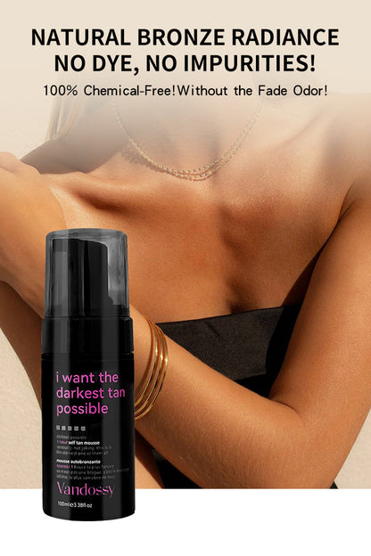 Mousse Autobronceadora Express Velvetix Vegana Sin Olor a Naranja 120ml Bronceador