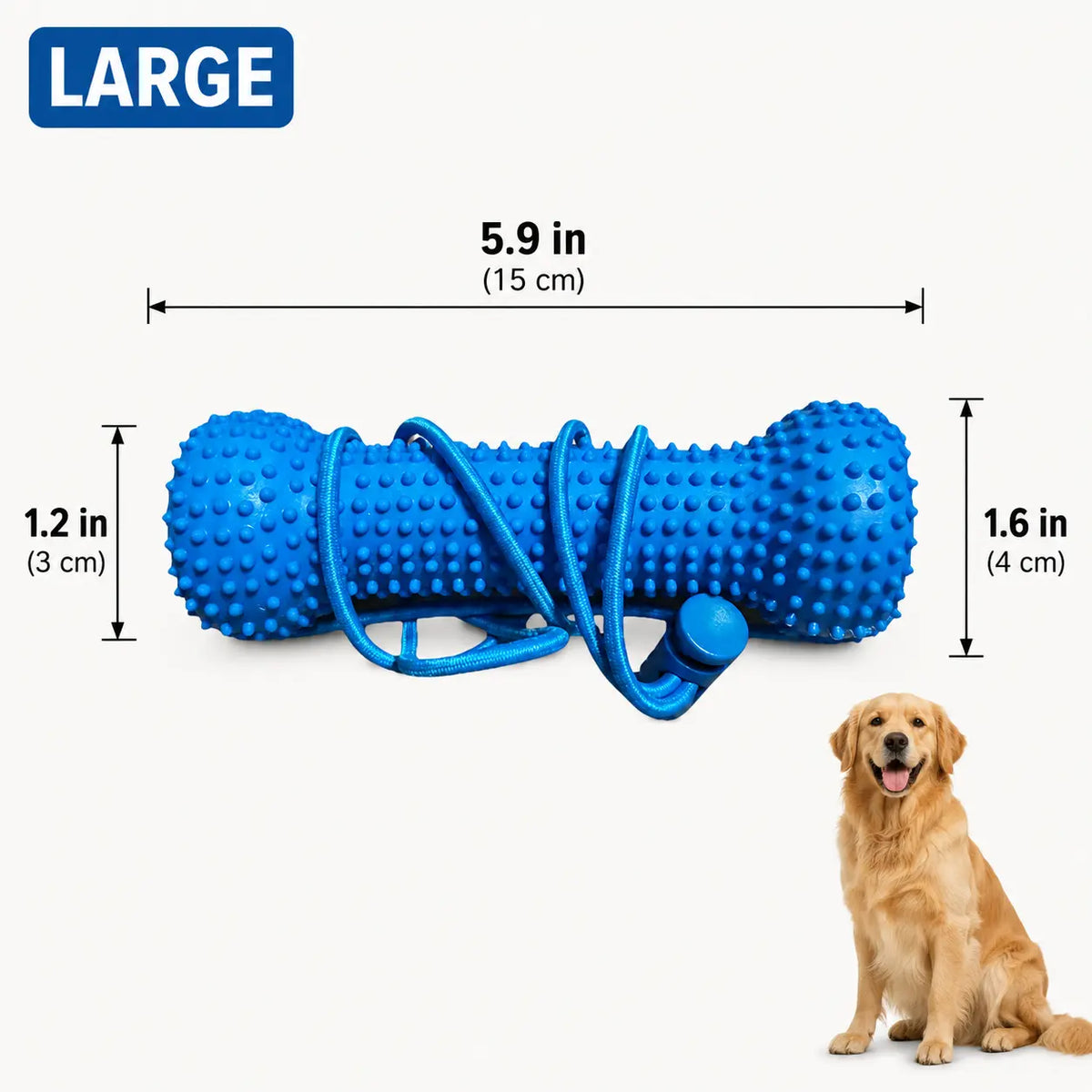 Adjustable Neck Strap Dog Teeth Cleaning Chew Stick, Bite Resistant Rubber Pet Oral Care Mouth Opener for All Size Dogs