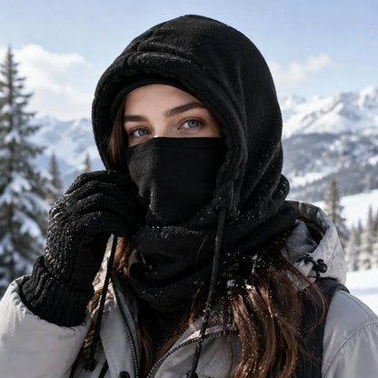 3-4 Pack Unisex Winter Ski Gear Set with Full-Face Mask, Jacket, Gloves & Thermal Socks