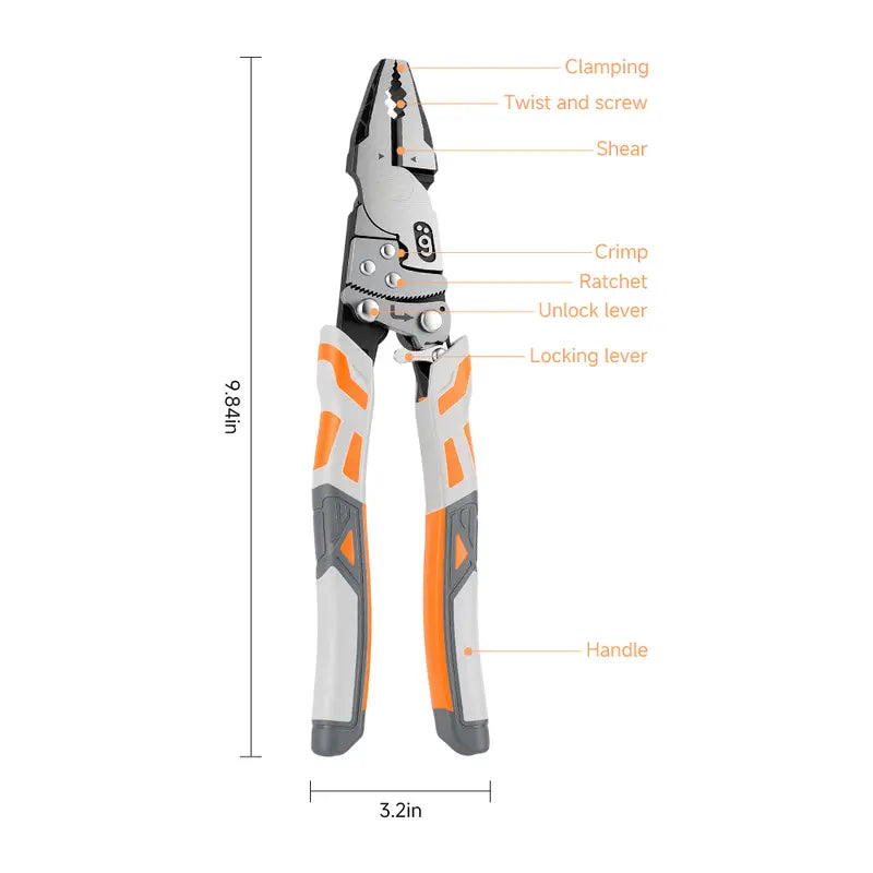 Self-Locking Ratchet Pliers Heavy Duty 55 Steel Tools & Hardware