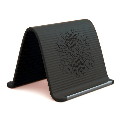 Soporte flexible de silicona y aluminio para teléfono, montura universal plegable antideslizante y flexible para uso en el hogar, la oficina, viajes, tablets y laptops