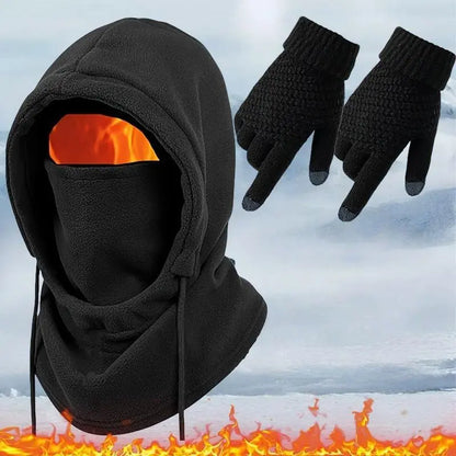 3-4 Pack Unisex Winter Ski Gear Set with Full-Face Mask, Jacket, Gloves & Thermal Socks