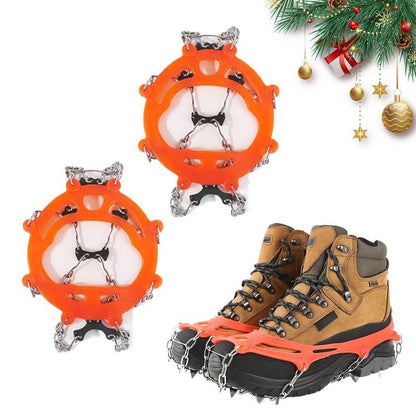 Lightweight Ice Cleats for Shoes Boots, Anti-Slip Snow Traction Grips One Size for Men Women Winter Outdoor