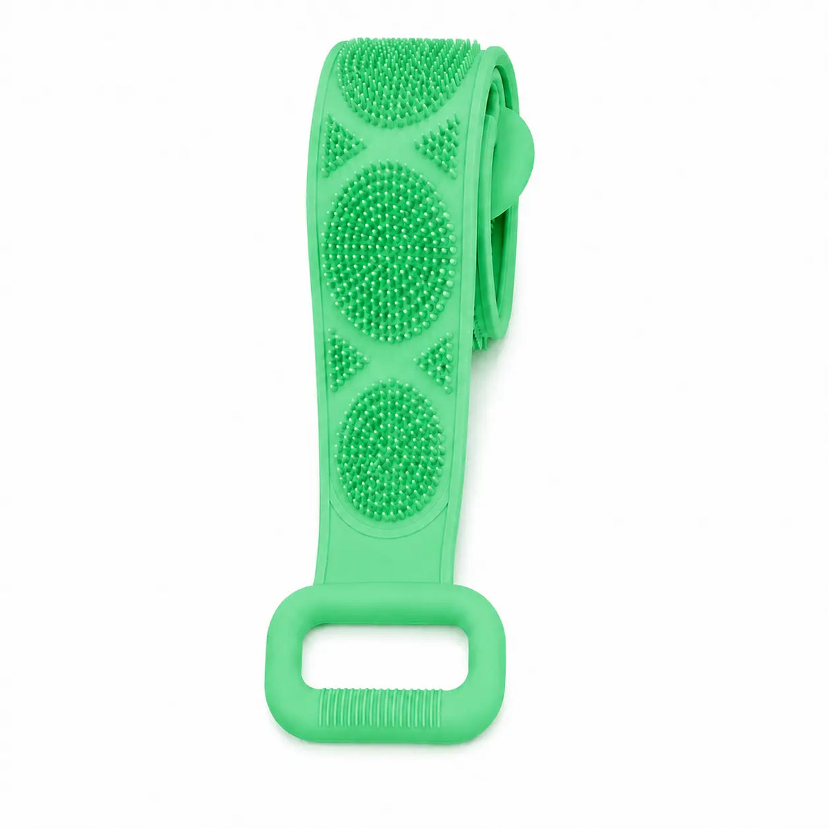 Double Sided Silicone Long Strap Back Bath Scrubber Exfoliating Shower Brush