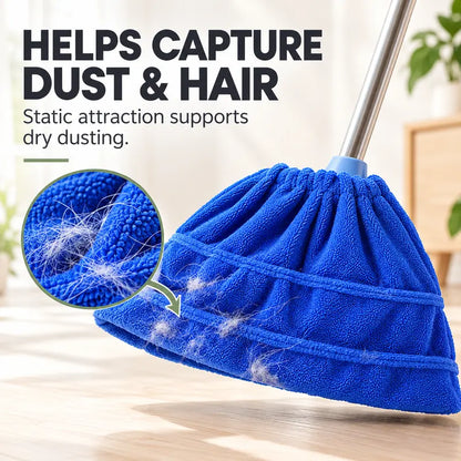 Multifunctional Lazy Broom Head Cover, Soft Bristle Cloth for Sweeping, Water & Hair Cleaning