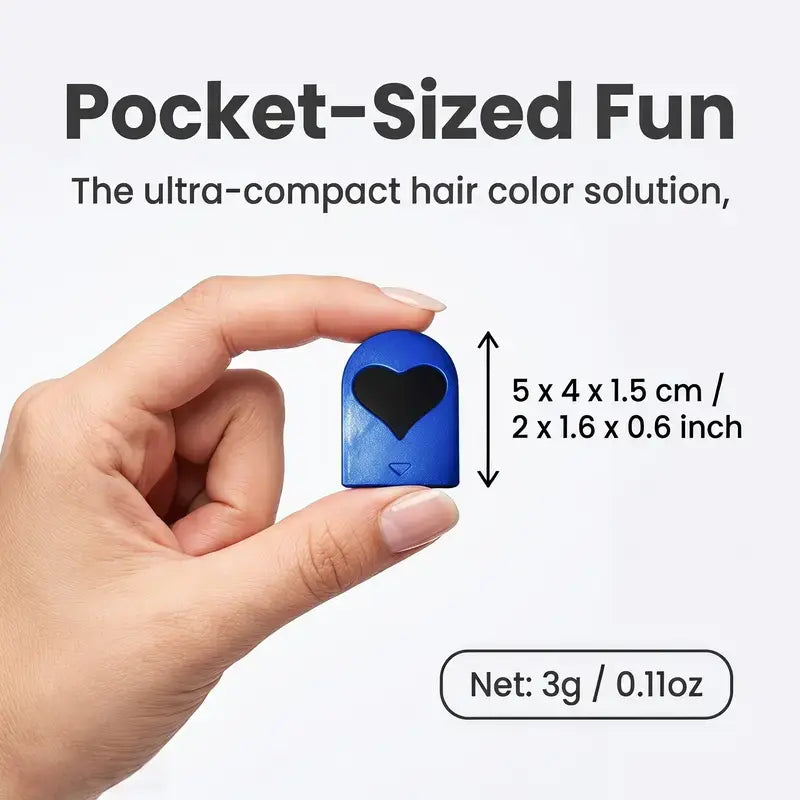 6/12 Colors Temporary Hair Chalk Dye, Washable Pocket Size Hair Color for Party DIY Hair Styling