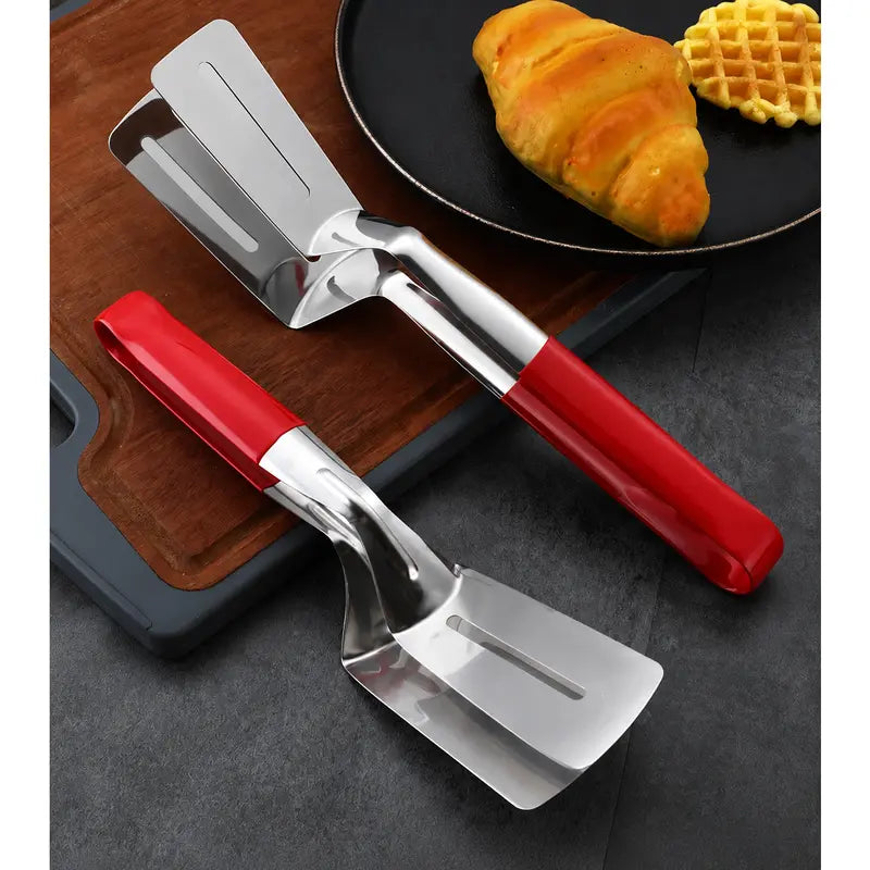 Stainless Steel Steak Spatula Clamp for Kitchen