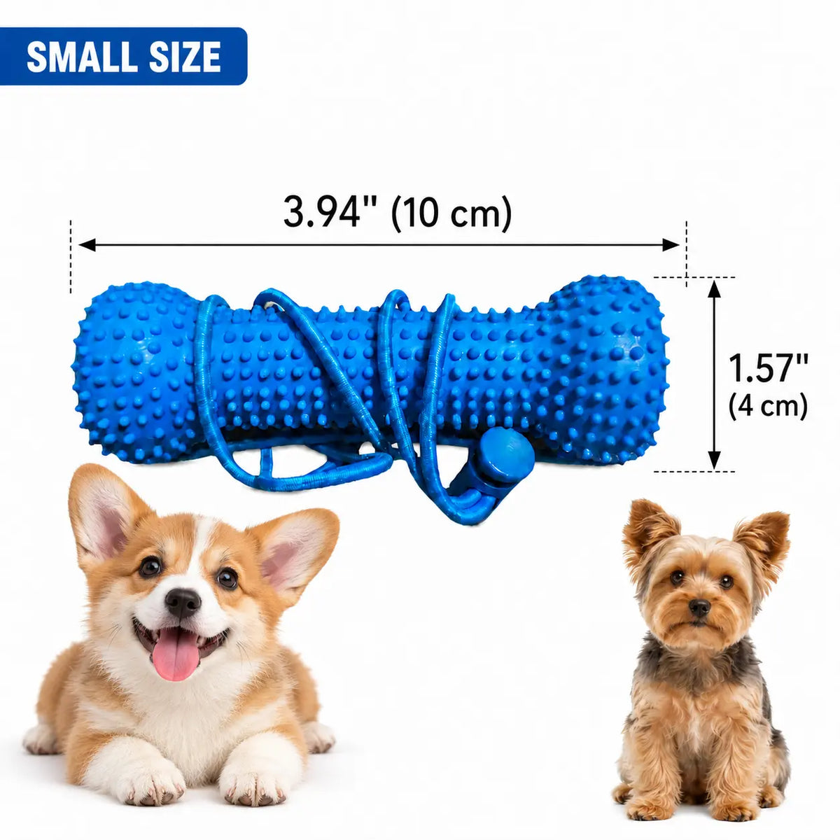 Adjustable Neck Strap Dog Teeth Cleaning Chew Stick, Bite Resistant Rubber Pet Oral Care Mouth Opener for All Size Dogs